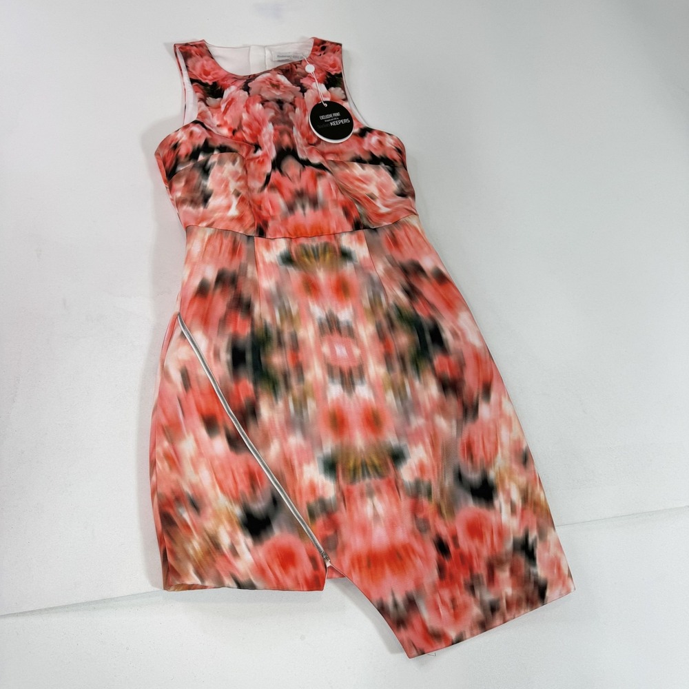 Finders Keepers Dress Womens Small Way To Go Asymmetrical Blurred Floral NWT